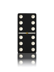Domino game bone close up isolated