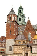Obraz premium Wawel castle, isolated on white background.