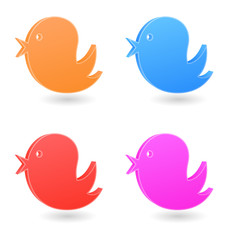 bird icon 3d