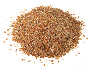 Leinsamen geschrotet