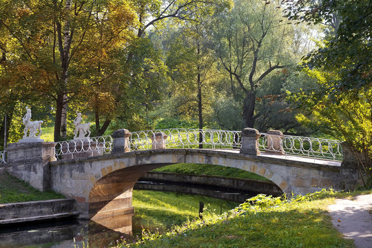 bridge with centaurs, Pavlovsk park, Saint Petersburg