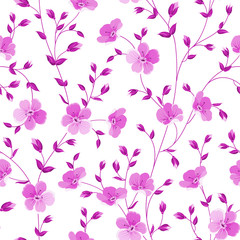 Seamless flowers pattern.