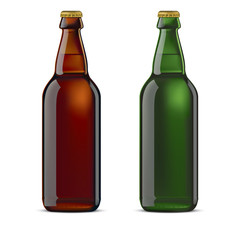 Beer bottle isolated. Vector illustration