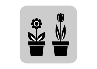 Flower vector icon