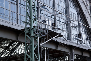 Detailaufnahme vom Bahnhof Leipzig