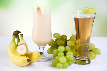 Fruits, vegetables, fruit juices, vegetable juices, healthy food