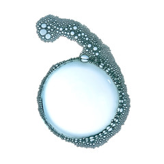 Bubble on white background