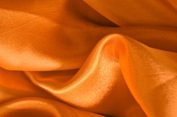 Texture orange satin, silk background