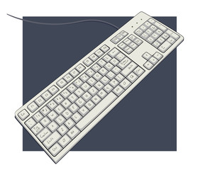 keyboard with characters