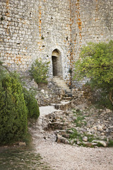 Peyrepertuse castle gate