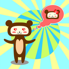 Bear in love
