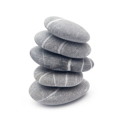 stone tower isolated on white