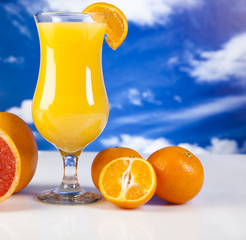 Fruits, vegetables, fruit juices, vegetable juices, healthy food