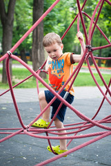 Little boy on the playground