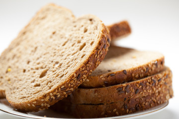 tasty sliced raisin bread