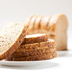 tasty sliced raisin bread