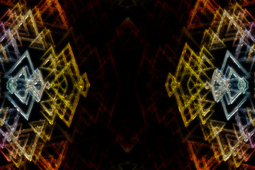 fantastic illustrated glass background object