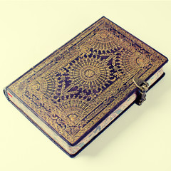 Old ornate notebook, instagram effect