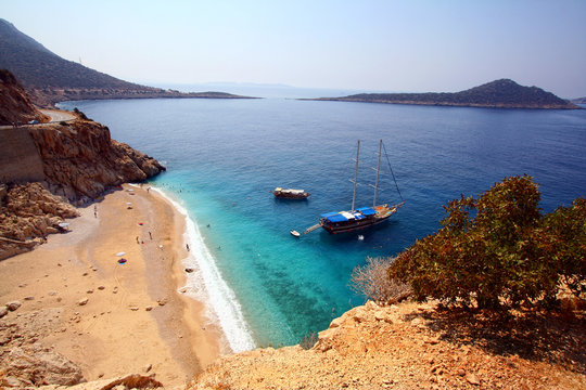 Kaputash beach,Mediterranean sea,Turkey