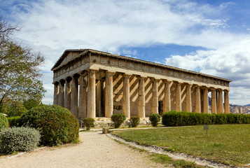 Fototapeta na wymiar Temple of Hephaestus, Athens, Greece
