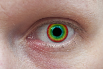 Colorful eye