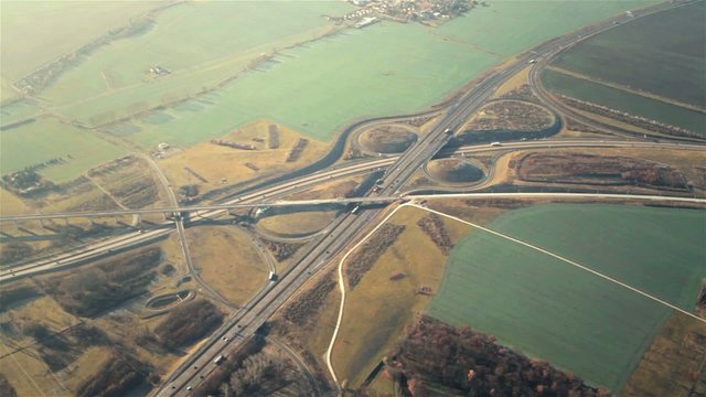 Autobahnkreuz Erfurt A71 A4 Th&uuml;ringen