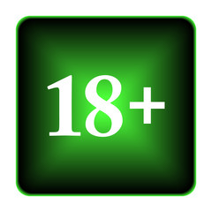 Obraz premium 18 plus icon