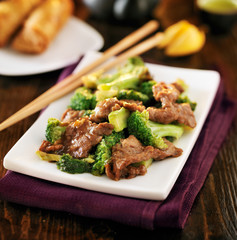chinese beef and broccoli  stir fry