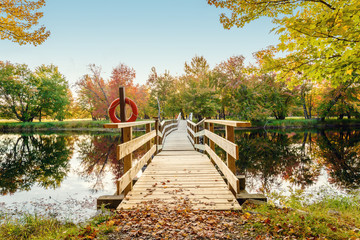 Wooden boardwalk at Jakes landing © Petrov Vadim