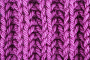 Knitted fabric background close up