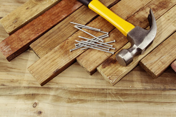 Hammer and nails