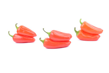 red paprika pepper isolated