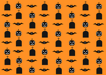 Halloween pattern design. vector illustration