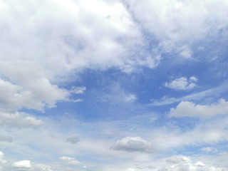 Fototapeta premium blue sky background with tiny clouds