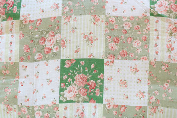 Rose design seamless pattern on fabric background