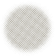 dotted halftone circle