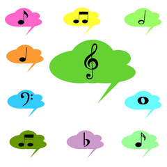 Illustration of an isolated cloud icon