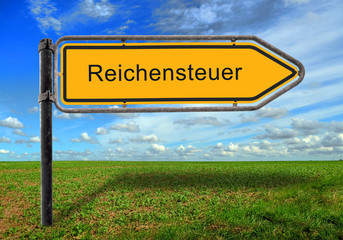 Strassenschild 17 - Reichensteuer