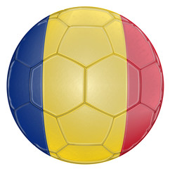 Fototapeta premium Soccer Ball Romania