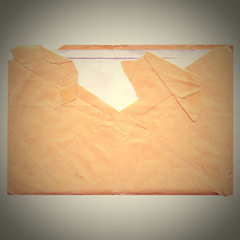 Retro letter envelope