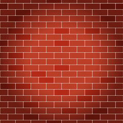 The light of a lantern on a brick wall