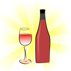 wine design over yellow background vector illustration
