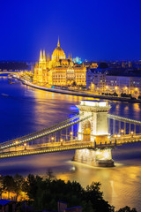 Fototapeta na wymiar Hungarian parliament, Budapest Hungary
