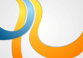 Corporate wavy vector background