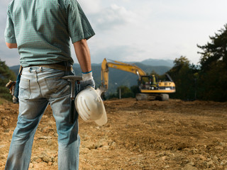 male engineer on worksite