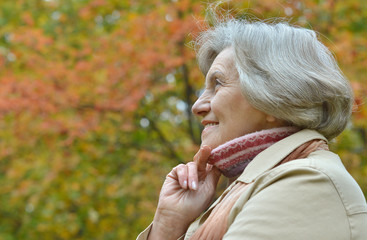 smiling old woman