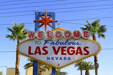 Fototapete Rund Fabelhaftes Las Vegas-Zeichen © fannyes