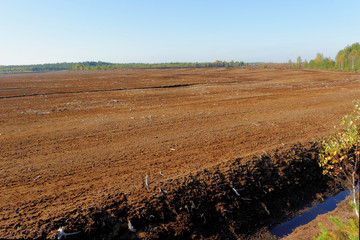 Milled peat production