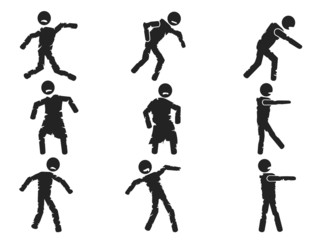 zombie stick figure set