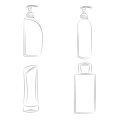 Illustration of a liquid container on a white background